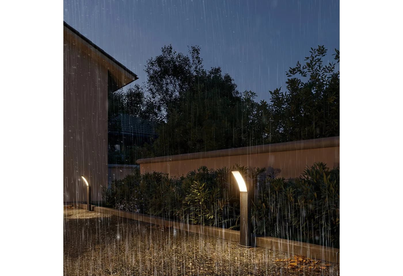Philips LED Sockelleuchte Outdoor Ultra-Efficient Splay Warmweiß Anthrazit