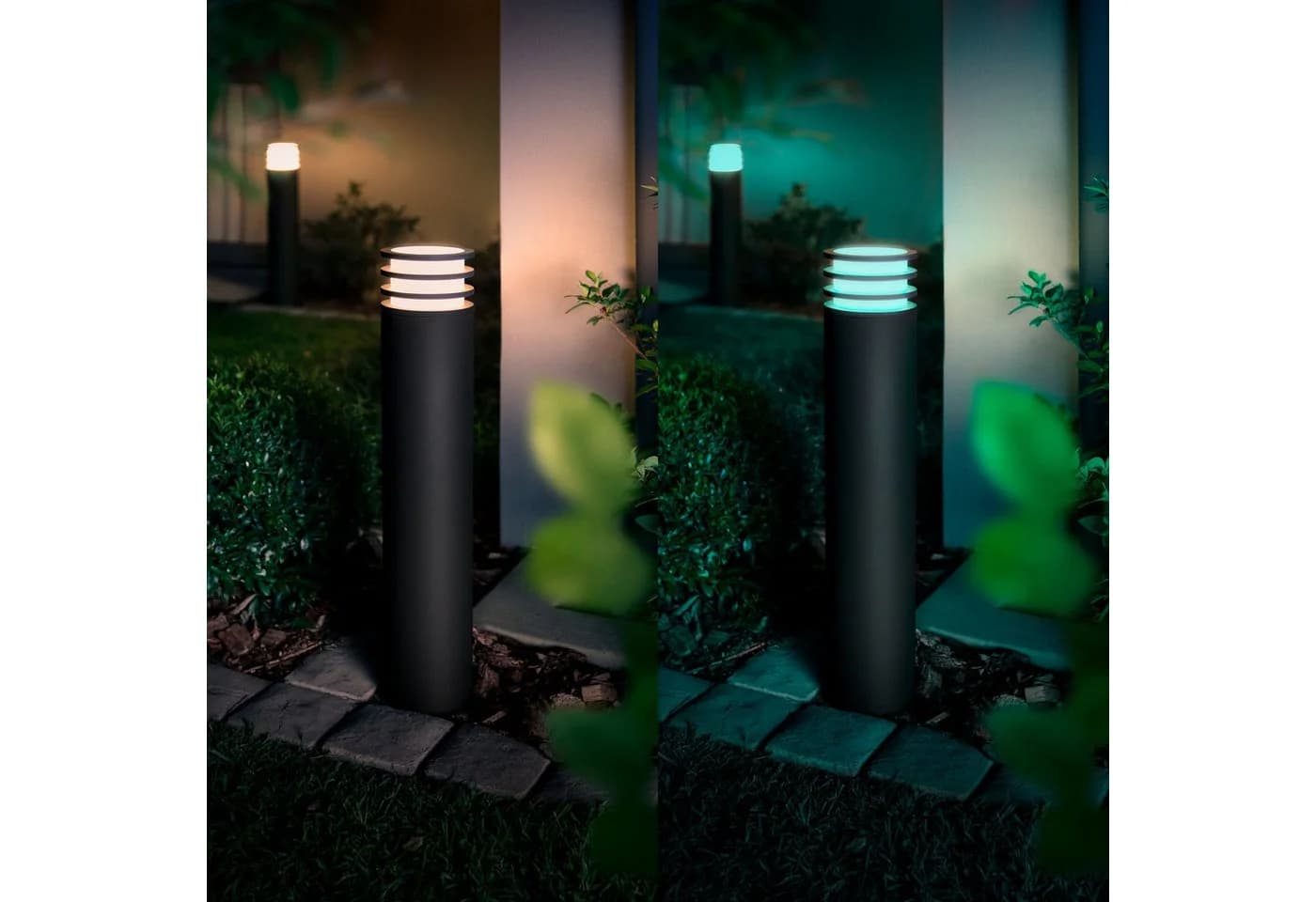 Philips Hue LED Außen-Stehlampe Lucca Grau Smart Home - Bild 3