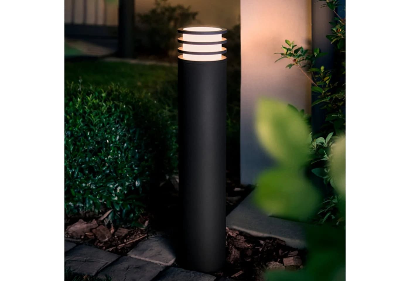 Philips Hue LED Außen-Stehlampe Lucca Grau Smart Home - Bild 4