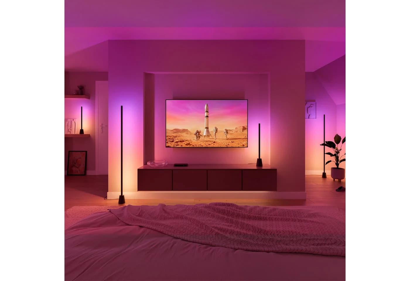 Philips Hue LED Stehlampe Play Schwarz RGBW Smart Home