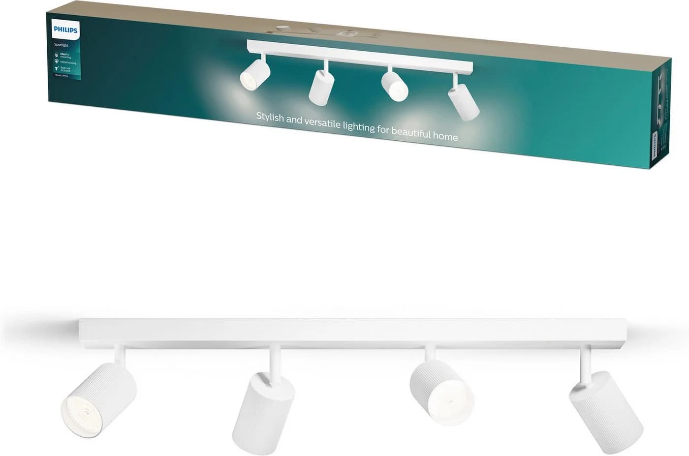 Philips Wyatt LED Deckenspot 4-flammig Aluminium Weiß GU10 - Bild 2