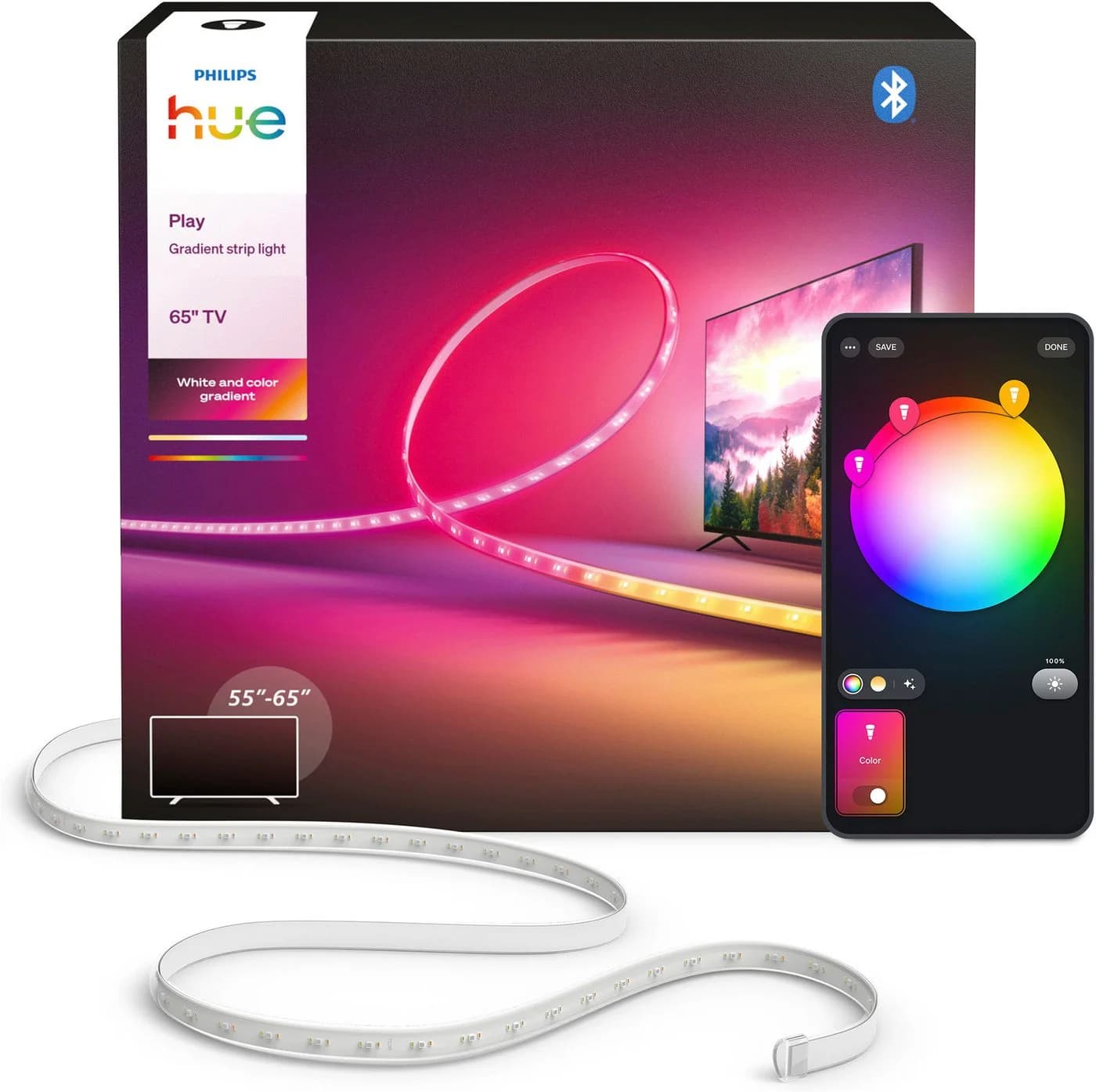 Philips Hue LED-Streifen Play Gradient Lightstrip für 65/85 Zoll TV - Bild 2