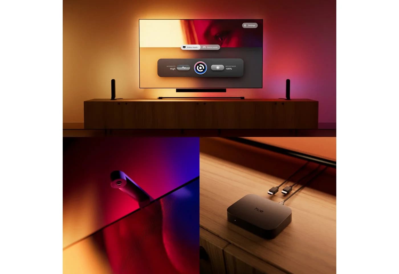 Philips Hue LED-Streifen Play Gradient Lightstrip für 65/85 Zoll TV - Bild 5