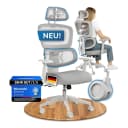 DESKSPACE Bürostuhl Move Ergonomischer Bürostuhl 3-stufige Neigung 150kg Intelligente Lordosenstütze Bild 1