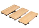 Cheffinger Serviertablett Set 3-tlg. Holz Klappbare Beine Bild 3