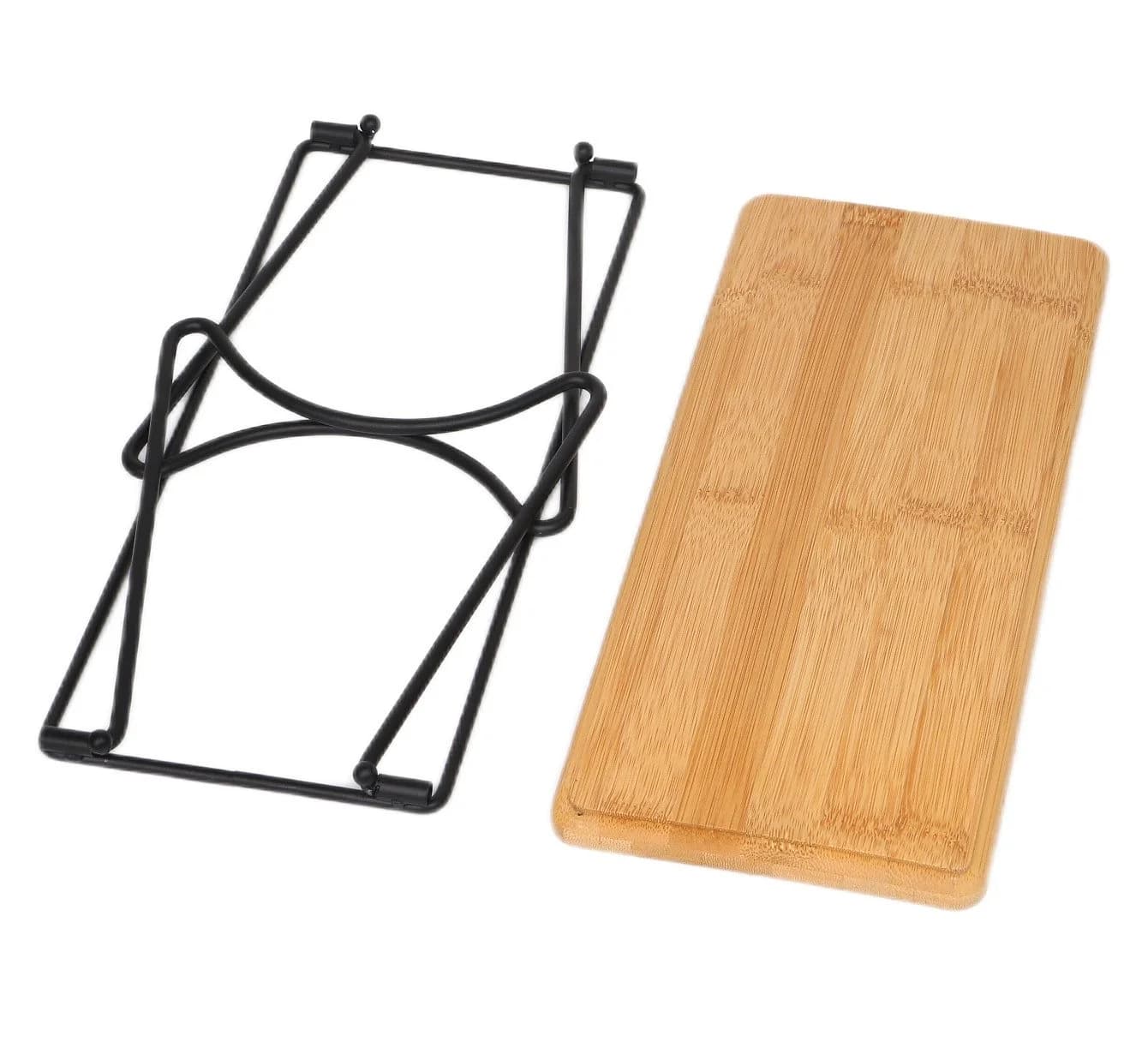 Cheffinger Serviertablett Set 3-tlg. Holz Klappbare Beine - Bild 4