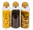 Cheffinger Vorratsdosen Glas 3er-Set 1,15L mit Bambusdeckel Bild 2