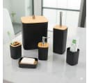 Cheffinger Badaccessoire-Set 6-tlg. Schwarz Bild 1