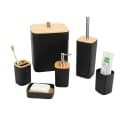 Cheffinger Badaccessoire-Set 6-tlg. Schwarz Bild 2