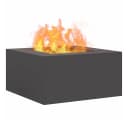 vidaXL Feuerstelle Schwarz Stahl Modern Bild 3