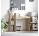 vidaXL Schreibtisch Sonoma-Eiche Holzwerkstoff mit Regal Bild 1