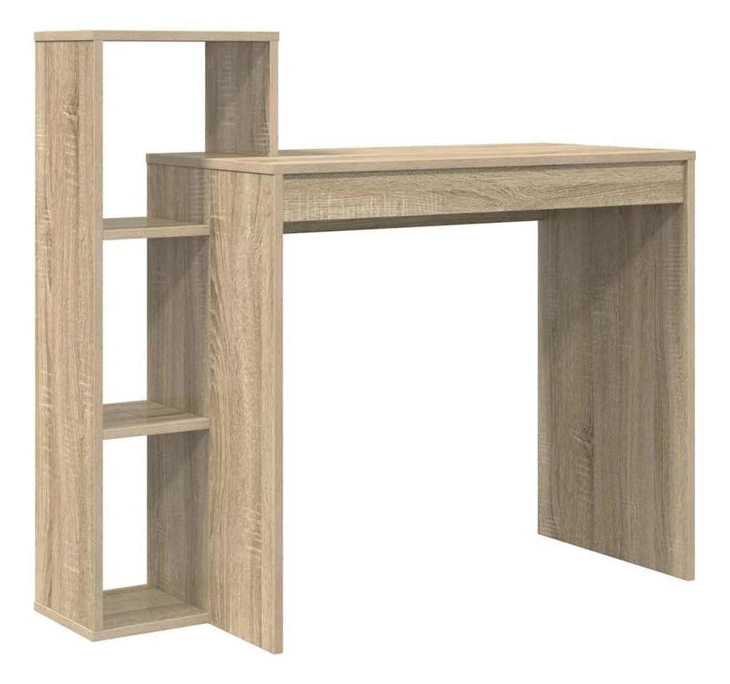 vidaXL Schreibtisch Sonoma-Eiche Holzwerkstoff mit Regal - Bild 2