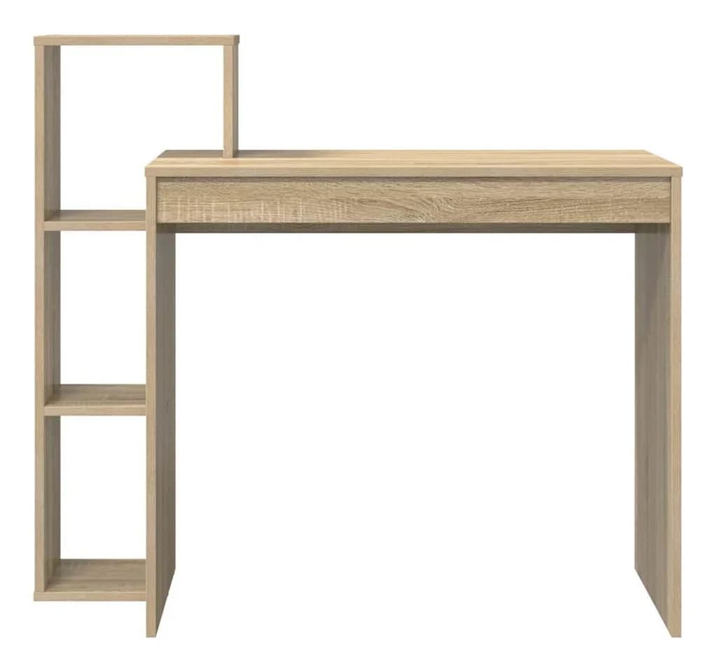 vidaXL Schreibtisch Sonoma-Eiche Holzwerkstoff mit Regal - Bild 5