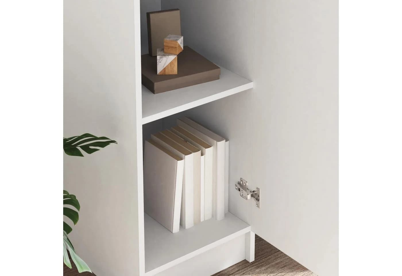 vidaXL Highboard Weiß Holzwerkstoff Moderner Stauraum - Bild 3
