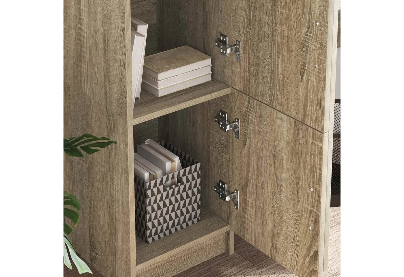 vidaXL Highboard Sonoma-Eiche Modern 3 Türen - Bild 4