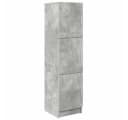 vidaXL Highboard Beton Grau 3 Türen Moderner Stauraum Bild 2