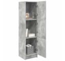 vidaXL Highboard Beton Grau 3 Türen Moderner Stauraum Bild 3