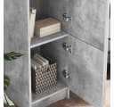 vidaXL Highboard Beton Grau 3 Türen Moderner Stauraum Bild 4