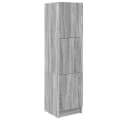 vidaXL Highboard Grau Modern 3 Türen Holzwerkstoff Bild 2