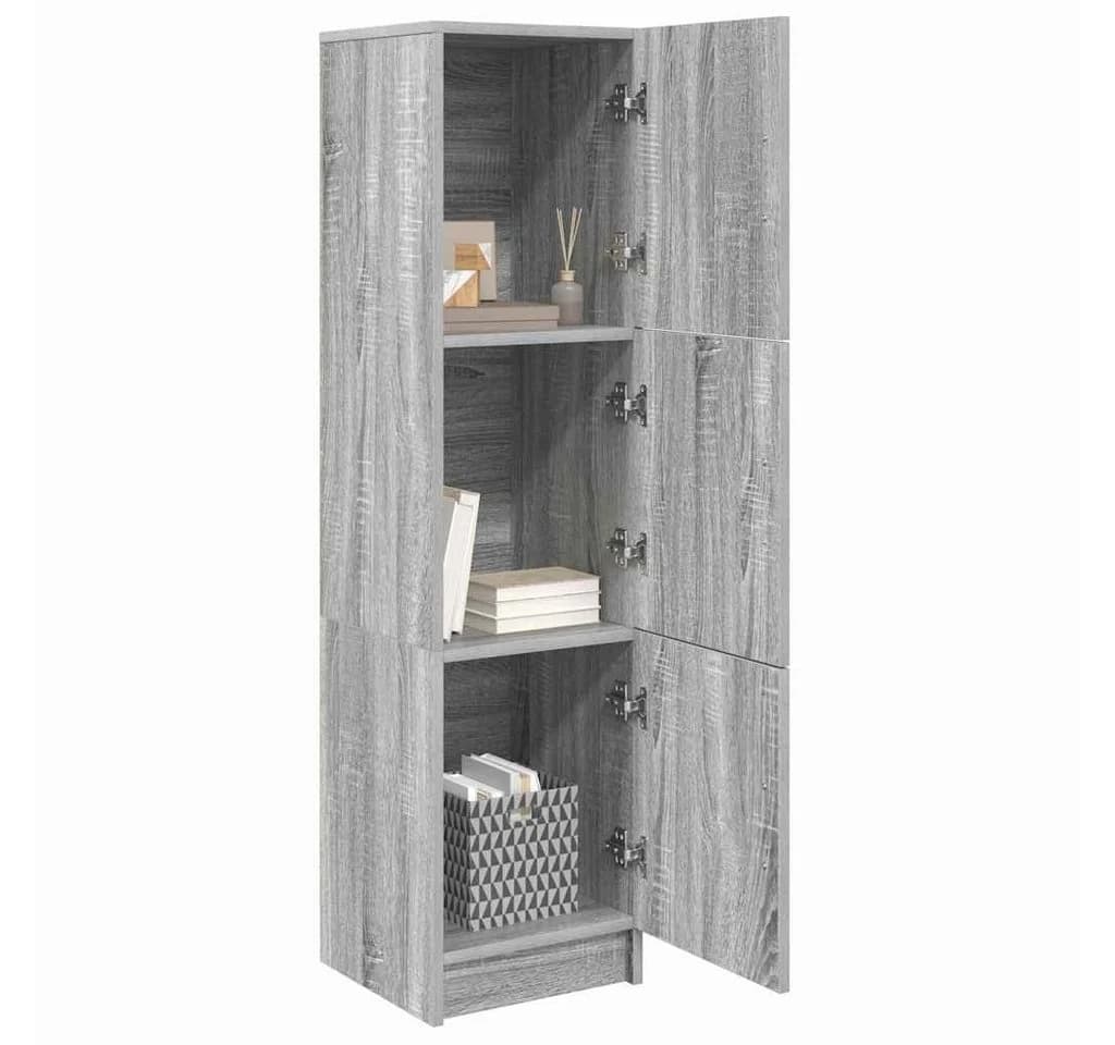 vidaXL Highboard Grau Modern 3 Türen Holzwerkstoff - Bild 3