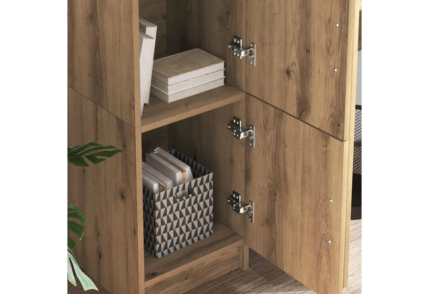 vidaXL Highboard Artisan-Eiche Modern 3 Türen - Bild 4