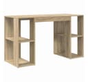 vidaXL Schreibtisch Sonoma-Eiche Holzwerkstoff mit Stauraum Bild 2