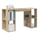 vidaXL Schreibtisch Sonoma-Eiche Holzwerkstoff mit Stauraum Bild 3