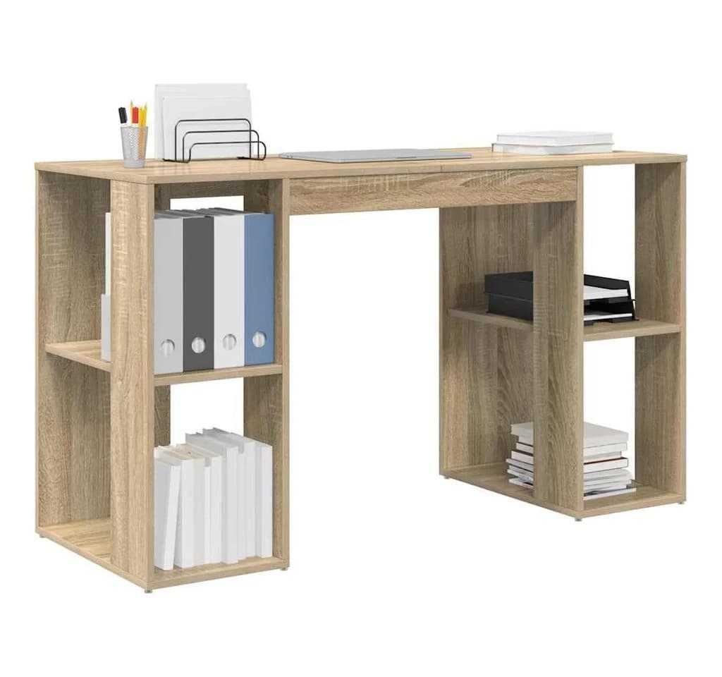 vidaXL Schreibtisch Sonoma-Eiche Holzwerkstoff mit Stauraum - Bild 3