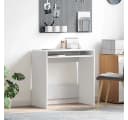 vidaXL Schreibtisch Weiß Holzwerkstoff Bild 1