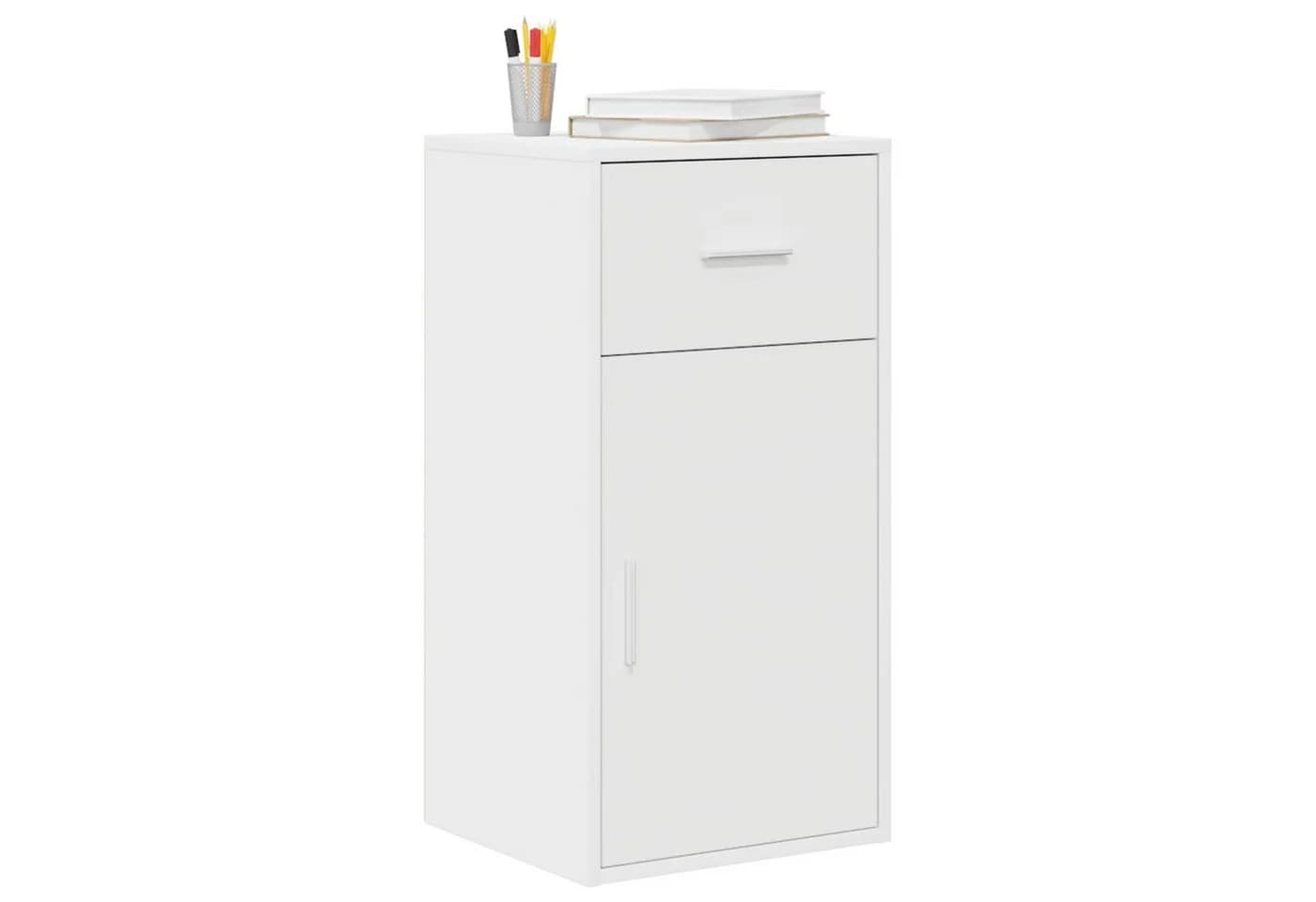 vidaXL Sideboard Weiß mit Schublade und Tür Modern - Bild 3