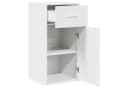 vidaXL Sideboard Weiß mit Schublade und Tür Modern Bild 5