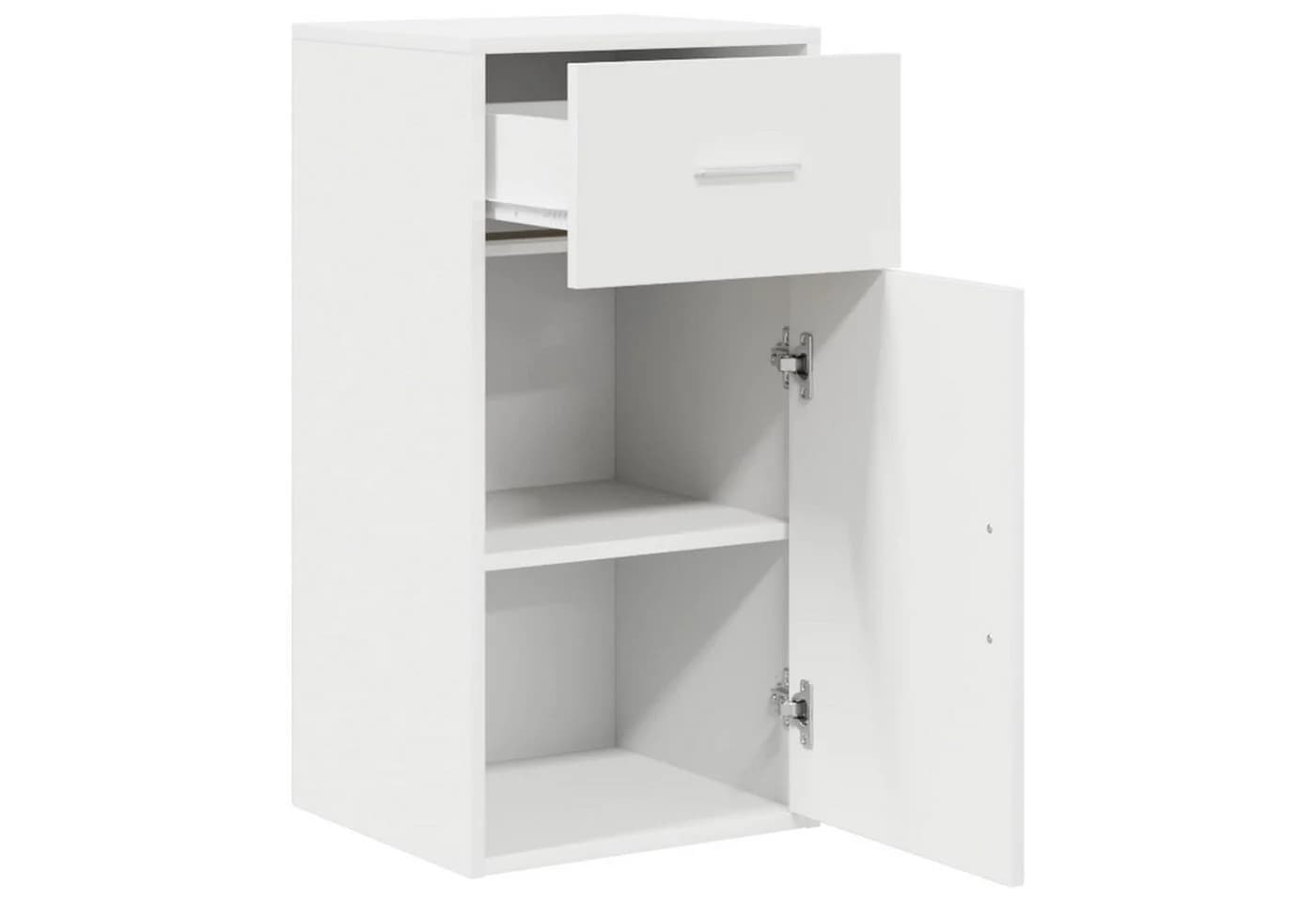 vidaXL Sideboard Weiß mit Schublade und Tür Modern - Bild 5