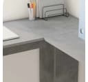 vidaXL Eckschreibtisch Beton Grau mit Regal Holzwerkstoff Bild 4