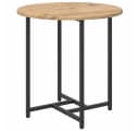 vidaXL Beistelltisch-Set 2-tlg. Artisan Eiche Schwarz Metall Bild 5