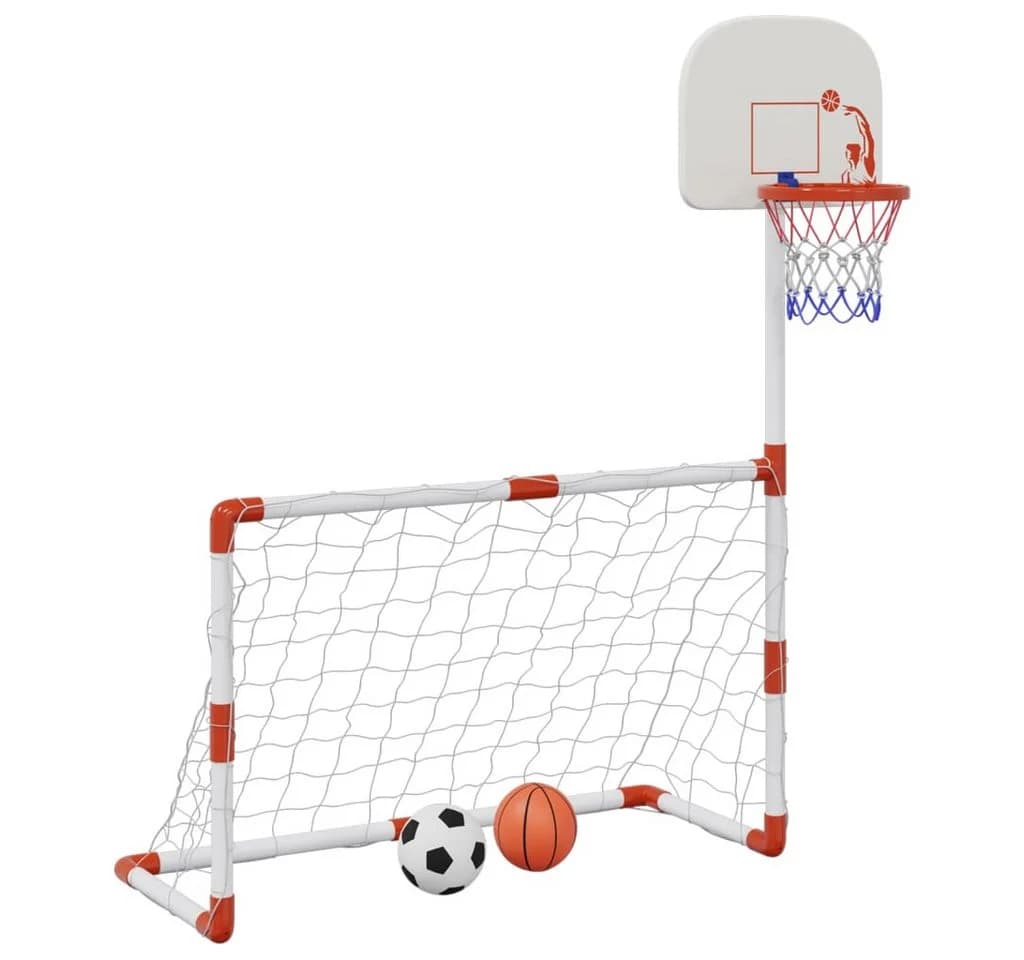 vidaXL Spielturm-Spielzeugset Fußball- und Basketball-Set für Kinder mit Bällen - Bild 2