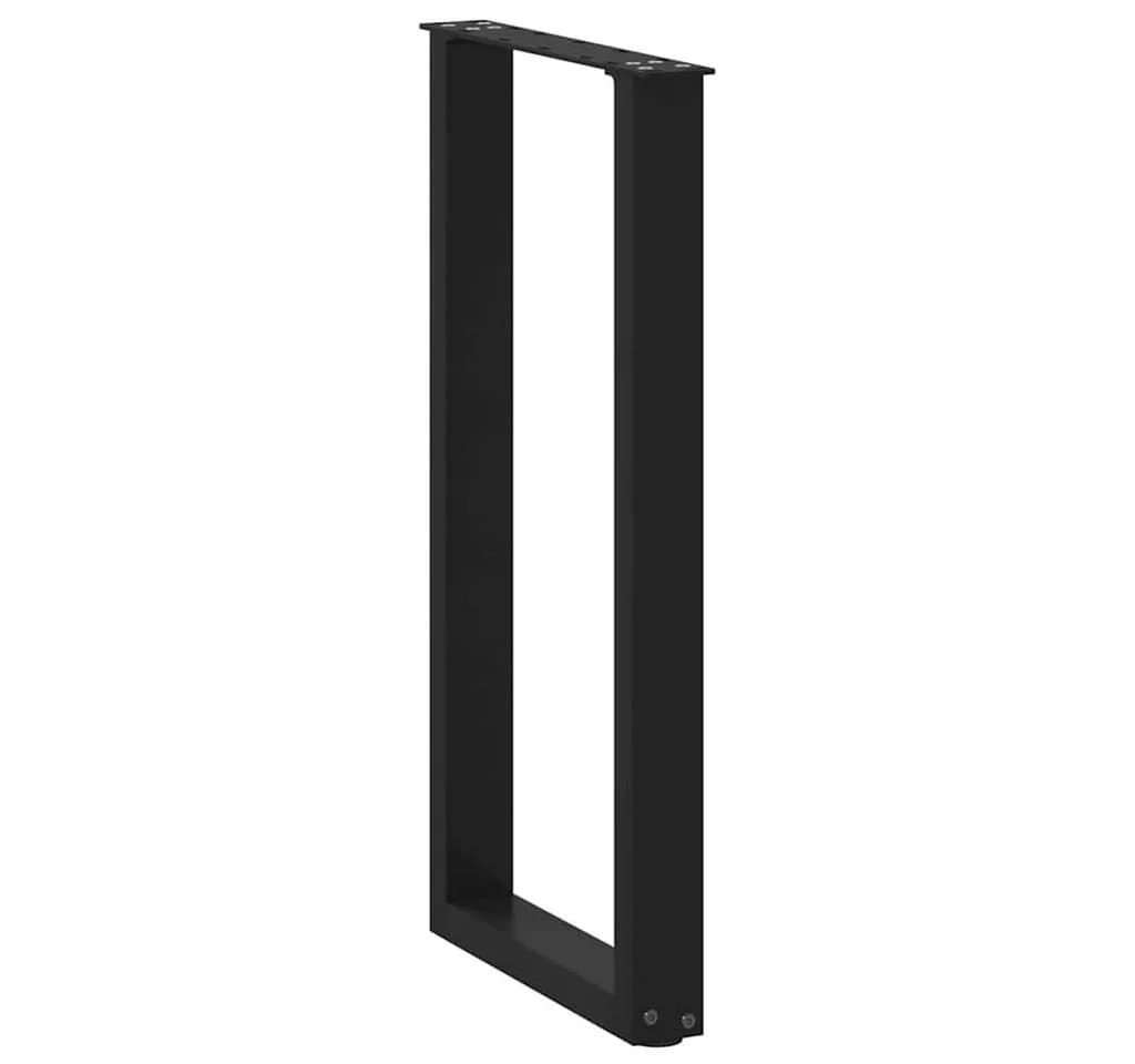 vidaXL Konsolentischbeine U-Form 2 Stk. Schwarz - Bild 4