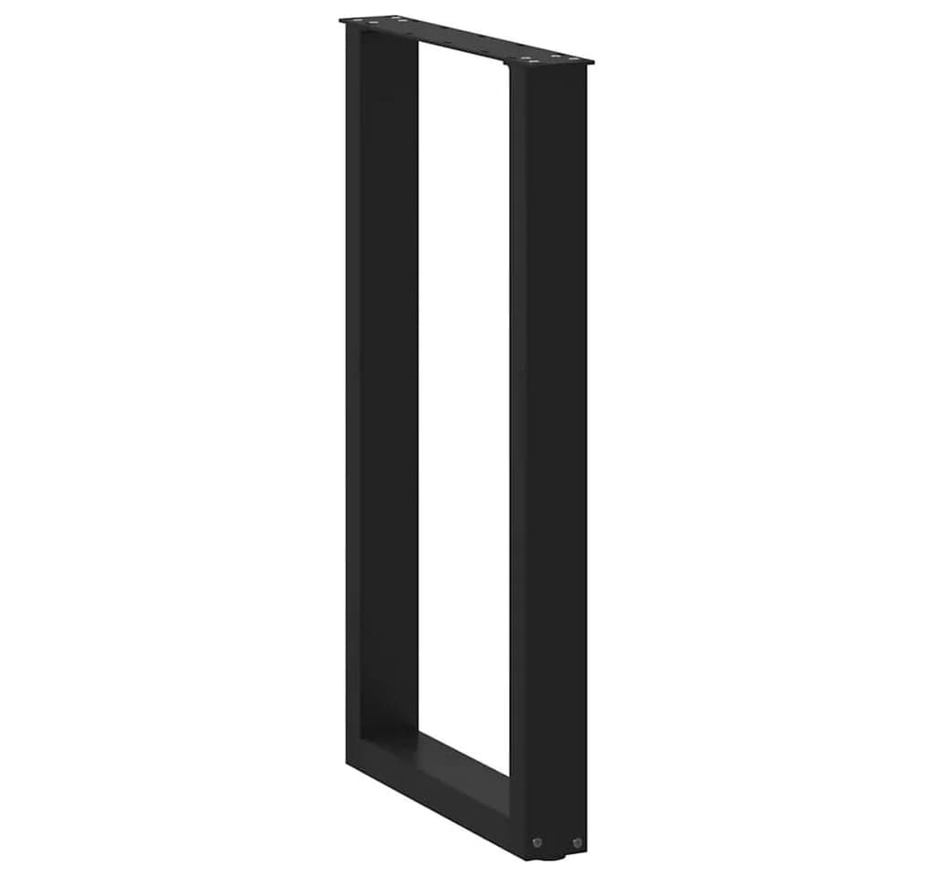 vidaXL Bartischbeine U-Form Schwarz 2 Stk. Stahl - Bild 4