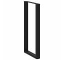 vidaXL Bartischbeine U-Form Schwarz 2 Stk. Stahl Bild 4
