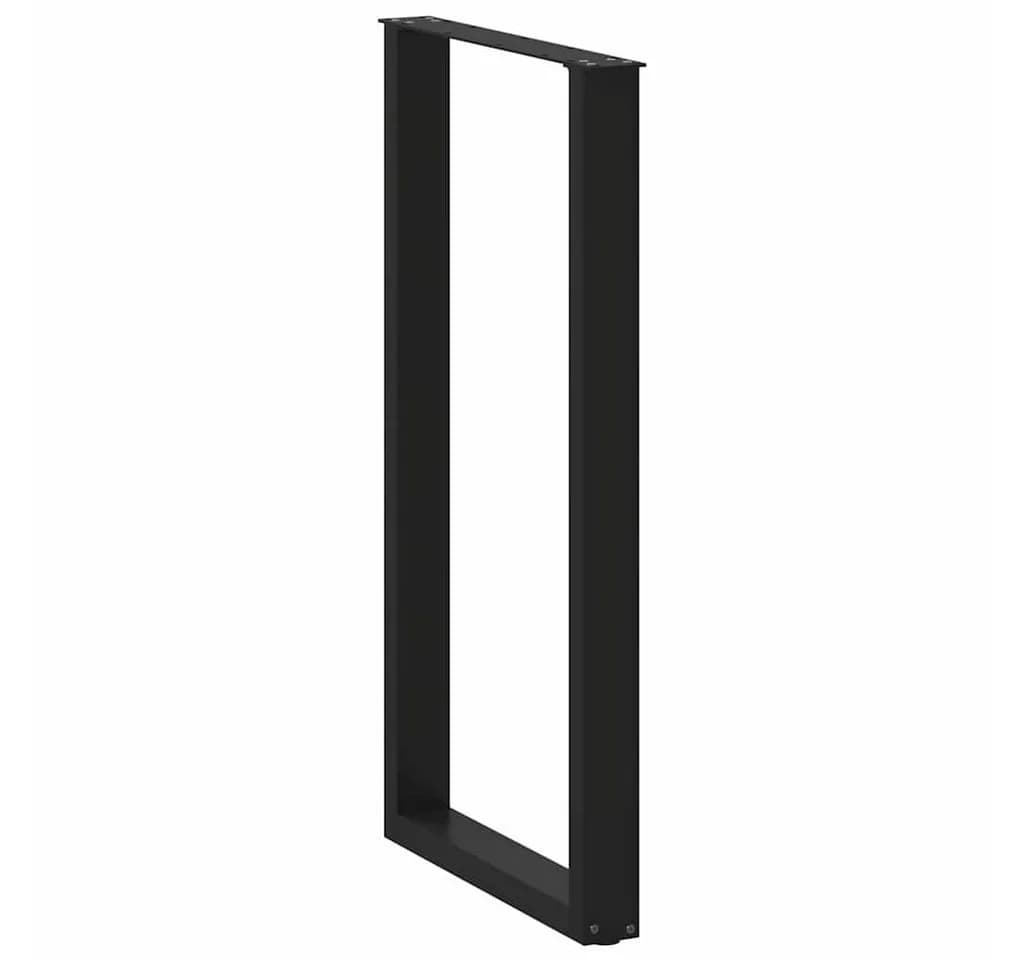 vidaXL Bartischbeine U-Form Schwarz 2 Stk. Stahl - Bild 4