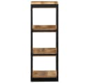 vidaXL Wandregal 35x35x100 cm Raues Massivholz Mangoholz Bild 3
