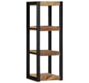 vidaXL Wandregal 35x35x100 cm Raues Massivholz Mangoholz Bild 4