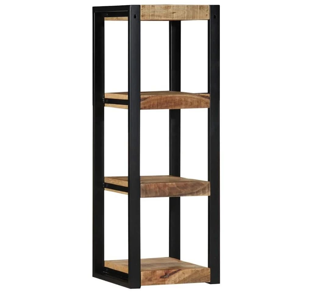 vidaXL Wandregal 35x35x100 cm Raues Massivholz Mangoholz - Bild 4