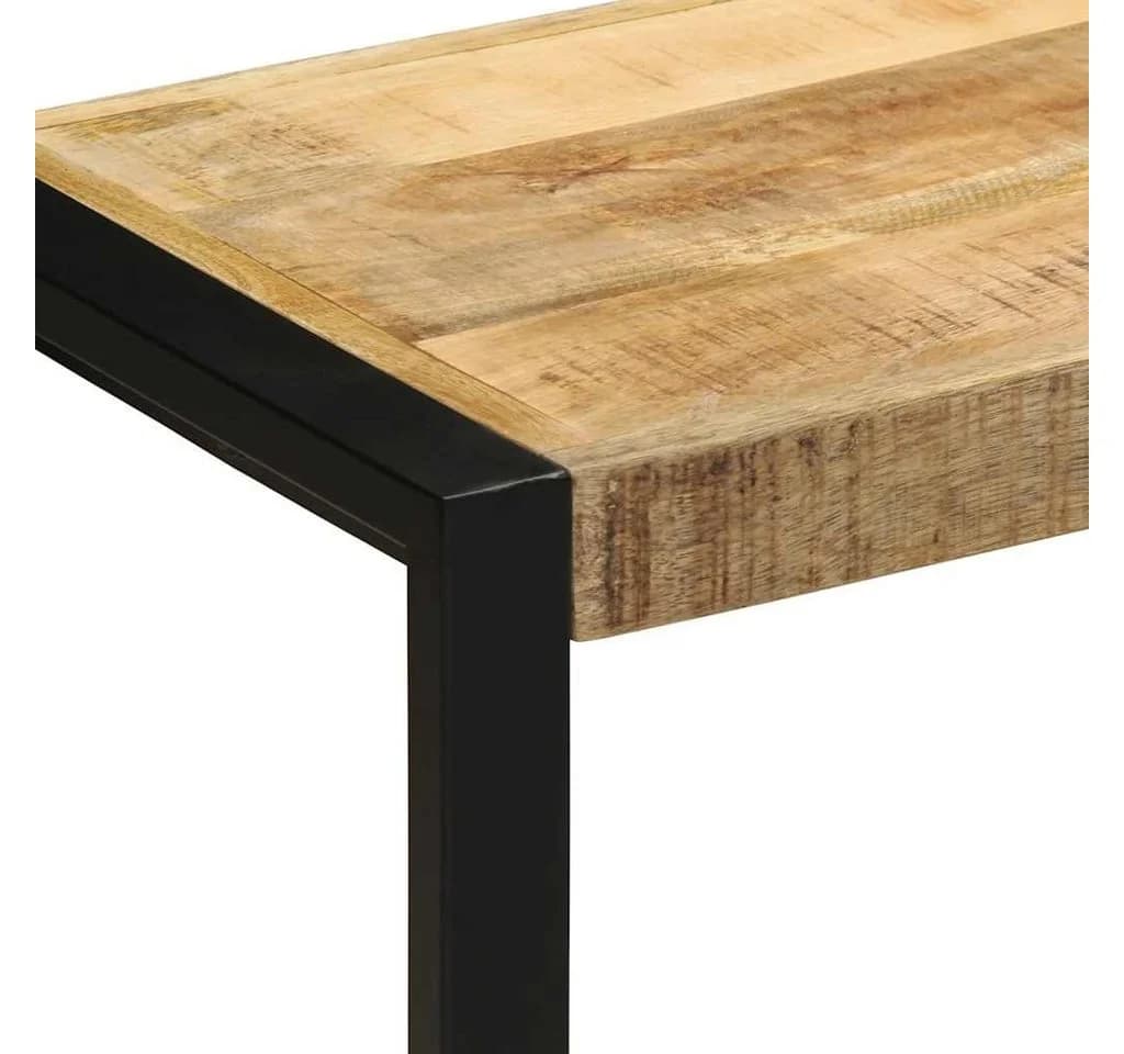 vidaXL Sitzbank Raues Massivholz - Bild 5