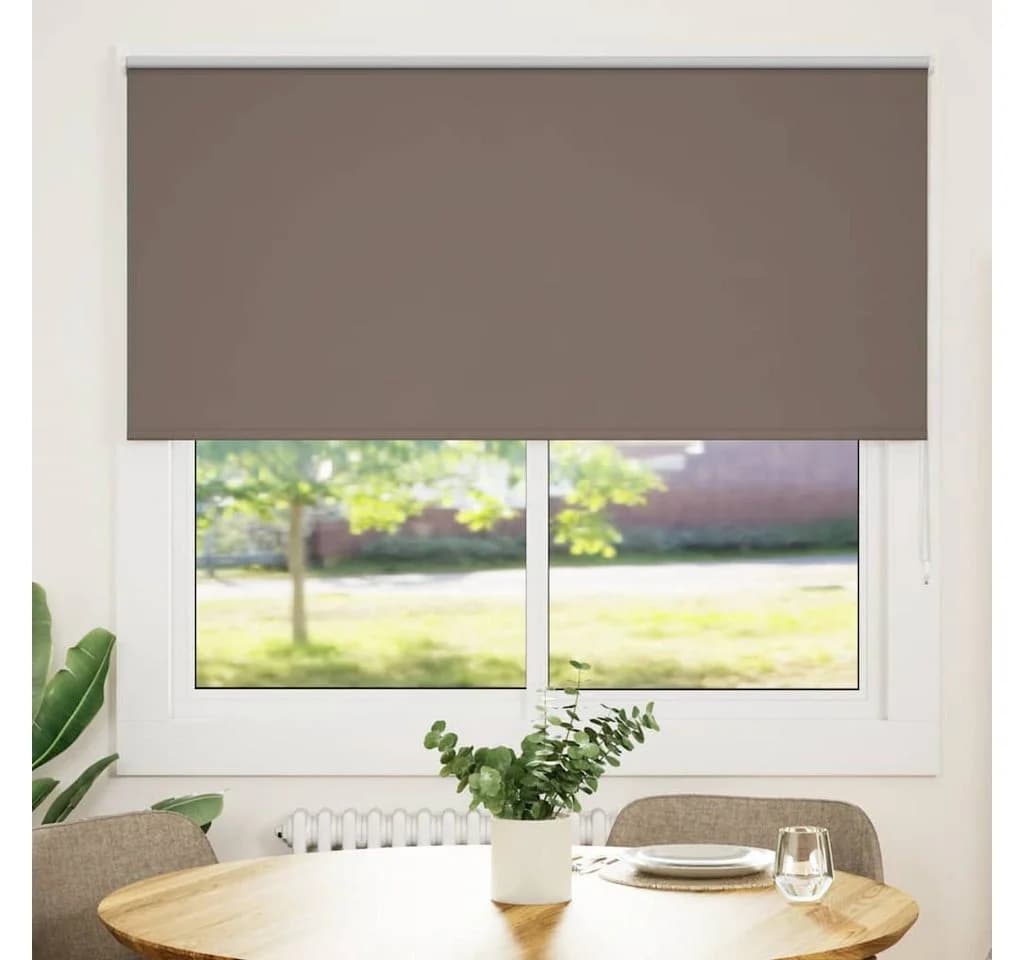 vidaXL Verdunkelungsrollo Kaffeebraun 150x150 cm Polyester