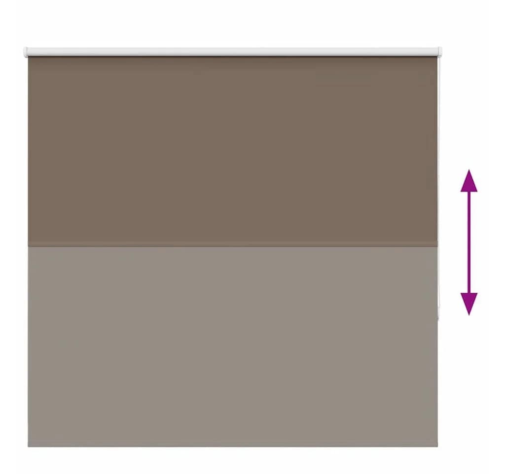 vidaXL Verdunkelungsrollo Kaffeebraun 150x150 cm Polyester - Bild 4
