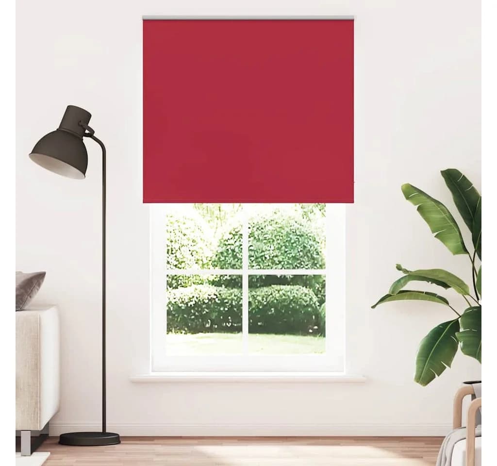 vidaXL Verdunkelungsrollo Rot 125x210cm Polyester