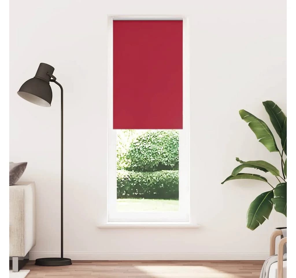 vidaXL Verdunkelungsrollo Rot Polyester 80x230 cm