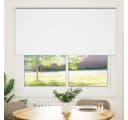 vidaXL Verdunkelungsrollo Weiß 150x175 cm Polyester Bild 1
