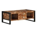 vidaXL Couchtisch Mehrfarbig Altholz Massiv Industrial Bild 5