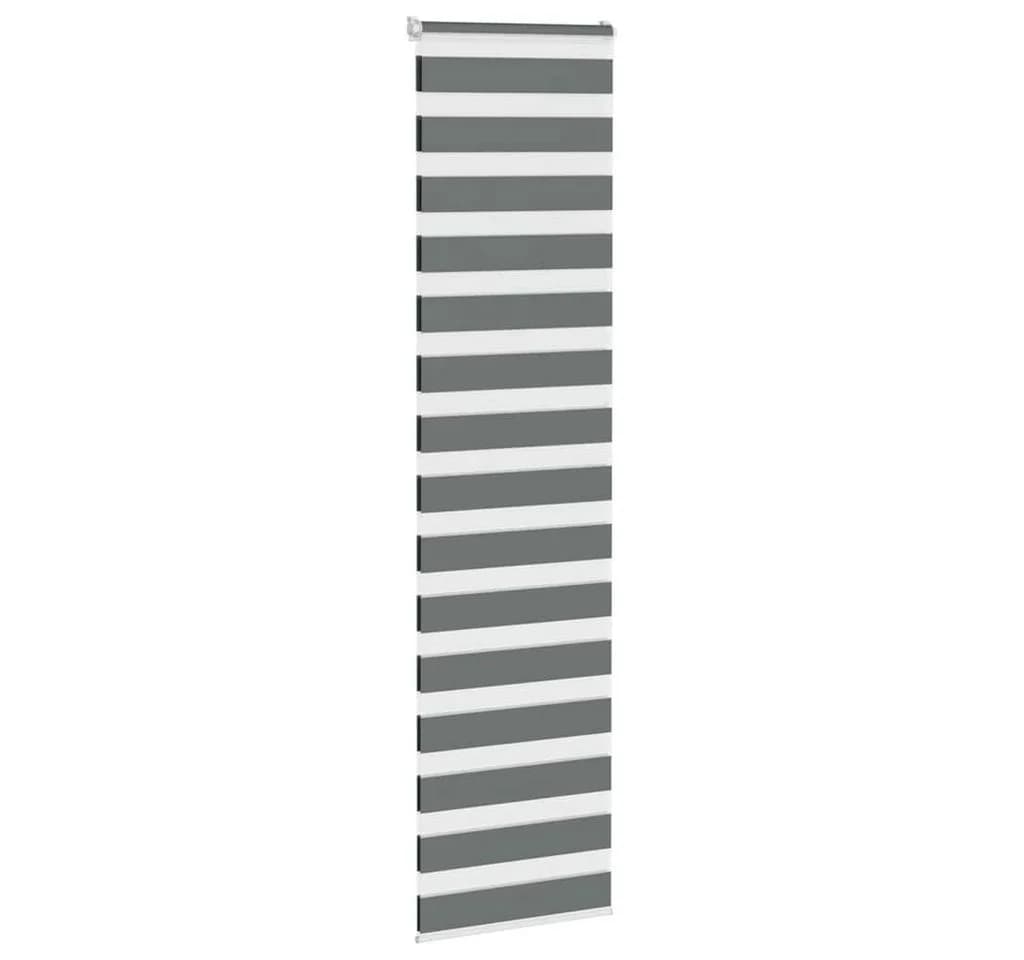 VIDAXL Doppelrollo Dunkelgrau 60x200 cm Zebra-Jalousie Polyester - Bild 3